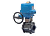 2 1/2" Bonomi M8E075-00 - Ball Valve, 3 Piece, 2 way, Carbon Steel, FNPT Threaded, Full Port, with Metal Electric Actuator