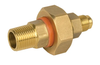 3/4" MIP x 5/8" FL Jomar Valve Brass LP Dielectric Union, LP Dielectric Union, Brass, MIP x Flare, 250 PSI
