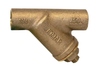 1-1/2" Jomar Valve S-651G, Y-Strainer, Lead-Free Bronze, Soldered Ends, Stainless Steel Screen, 20 Mesh, 150 WOG
