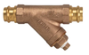 1-1/4" Jomar Valve P-651G, Y-Strainer, Lead-Free Bronze, Press Connection, Stainless Steel Screen, 20 Mesh, 150 WOG