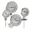 5" NOSHOK 300 Series Industrial Type Bimetal Thermometers, 50-320-120-200/1000-F/C, Bimetal, 1/2" NPT Adjustable Connection, 12" Stem Length, 200/1000 ºF/ºC, Dual Temperature Scale