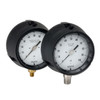 4-1/2" NOSHOK 600/700 Series Process Dry & Liquid Filled Pressure Gauges, 45-640-30/15-psi, Brass Internals, 30/15 psi, 1/4" NPT Male Bottom Connection Pressure Gauge