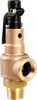 2" MNPT x 2-1/2" FNPT Aquatrol Brass/Bronze Series 560-JH ASME Section I Safety Valve, J Orifice, For Steam Service, Metal Seat & Open Lever Set 1 to 300 psi