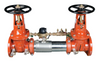 Watts LF757DCDA Series, Lead-Free Stainless Steel, Double Check Detector Backflow Preventer Assembly, OSY Gate Valve Shutoff, Gallons/Minute Meter