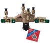 1/2" Watts LF009-QT-FS 1/2, Lead-Free Copper Silicon Alloy, Reduced Pressure Zone Backflow Preventer Assembly, Quarter Turn Ball Valve Shutoff, Backflow Flood Sensor