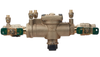 1" Watts LF009M2-QT-FS 1, Lead-Free Copper Silicon Alloy, Reduced Pressure Zone Backflow Preventer Assembly, Quarter Turn Ball Valve Shutoff, Tee Handles, Backflow Flood Sensor