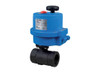 3/8" Bonomi 8E3000-00 - Ball Valve, 2-way, 2-piece, Carbon Steel, FNPT Threaded, Full Port, with Electric Actuator