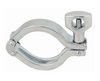 12" Sanitary Solutions SS13MHM3P-12-304, Heavy Duty Three Segment Clamp, With Open Hole Wing Nut, 304 Stainless Steel