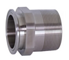 Sanitary Solutions SS21MP, 316L Stainless Steel Clamp x Male NPT Adapter