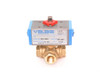 3" Bonomi 8P0130 - 3 Way, L-Port, FNPT, Actuated Ball Valve, with DA Actuator