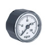 NOSHOK 100 Series Acrylonitrile Butadiene Styrene (ABS) & Steel Case Dry Pressure Gauges, 10-110-160-psi, 1" ABS Case & Socket, Copper Alloy Bourdon Tube, 160 psi, 1/8 NPT Back Connector