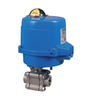 1" Bonomi M8E730LLV*-0**-1 30/ 60/ 90° V-Port Ball Valve, 3 Piece, Direct Mount, 2-Way, Stainless Steel, NPT Threaded, with Electric Actuator