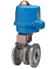 1/2" Bonomi M8E760195V**-0**-1/2 30-60/60°/90° V-Port Ball Valve, 2-Way, Stainless Steel, ANSI 300 Flanged, For Steam, Split  Body Style, with Valbia Metal Electric Actuator with Positioner or Positioner with Battery Backup