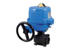 1/4" Bonomi M8E0620-00 - Ball Valve, 2-way, 3-piece, Carbon Steel, FNPT Threaded, Full Port, with Metal Electric Actuator