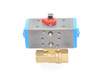 2" Bonomi 8P0080 - 2 Way, Brass Body, NPT, Full Port, Ball Valve with Double Acting Pneumatic Actuator