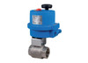 1" Bonomi 8E0126-00 - Ball Valve, 2 Piece, 2 way, Stainless Steel, FNPT Threaded, Full Port, with Electric Actuator