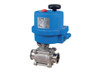 1/2" Bonomi 8E0771-00 - Ball Valve, 2 way, Stainless Steel, Tri-Clamp, Cavity Filled, Full Port, with Electric Actuator