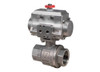 3/8" Bonomi 8P0133SS - 2 Way, Stainless Steel, Full Port, Ball Valve with Stainless Steel Double Acting Actuator