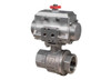 1 1/2" Bonomi 8P0133SS - 2 Way, Stainless Steel, Full Port, Ball Valve with Stainless Steel Double Acting Actuator