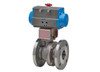 2" Bonomi 8P760021 - 2 Way, Stainless Steel, Full Port, Flanged, Ball Valve with Double Acting Actuator