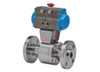 1/2" Bonomi 8P760200 - 2 Way, Stainless Steel, Full Port, Flanged, Ball Valve with Double Acting Actuator