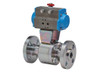3" Bonomi 8P760201 - 2 Way, Stainless Steel, Full Port, Flanged, Ball Valve with Spring Return Actuator