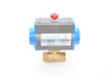 Bonomi 8P0082LF Series - 2 Way, Lead-Free, Brass Body, Full Port, NPT, Ball Valve with Spring Return Pneumatic Actuator