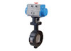 5" Bonomi DA8300 - Butterfly Valve, High Performance, Wafer Style, Carbon Steel, with Double Acting Pneumatic Actuator