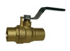 1/2" Red White Valve 5595AB - Lead Free, Brass, Full-Port, Solder End, Ball Valve