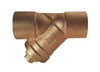 1" Red White Valve 387F - Bronze, Solder End, Y-Strainer