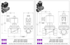 STC 2SO250- 1" Stainless Steel, Solenoid Valve 2-Way, Normally Open, Direct Lift Diaphragm