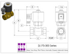 STC 2L300- 1-1/2" Brass, Solenoid Valve 2-Way, Normally Closed, Pilot Piston, High Temp.