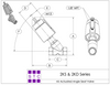 STC 2KS 1-1/2" Single Acting- Air Actuated Angle Seat Valves, 2-Way, Normally Closed (NC)