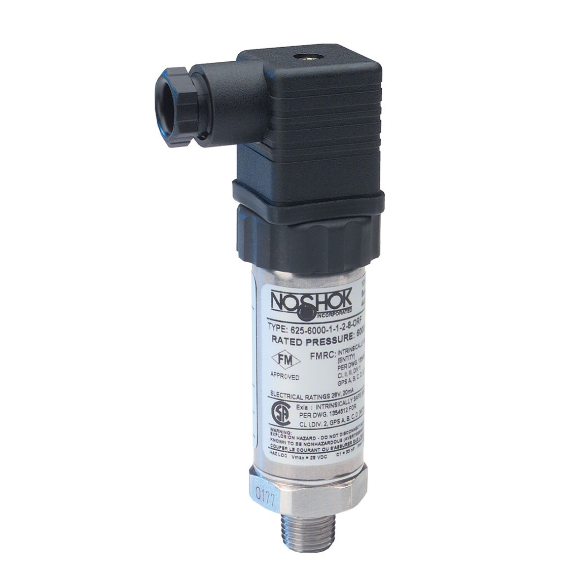 NOSHOK 625/626 Series Intrinsically Safe Pressure Transmitters, 0 to ...