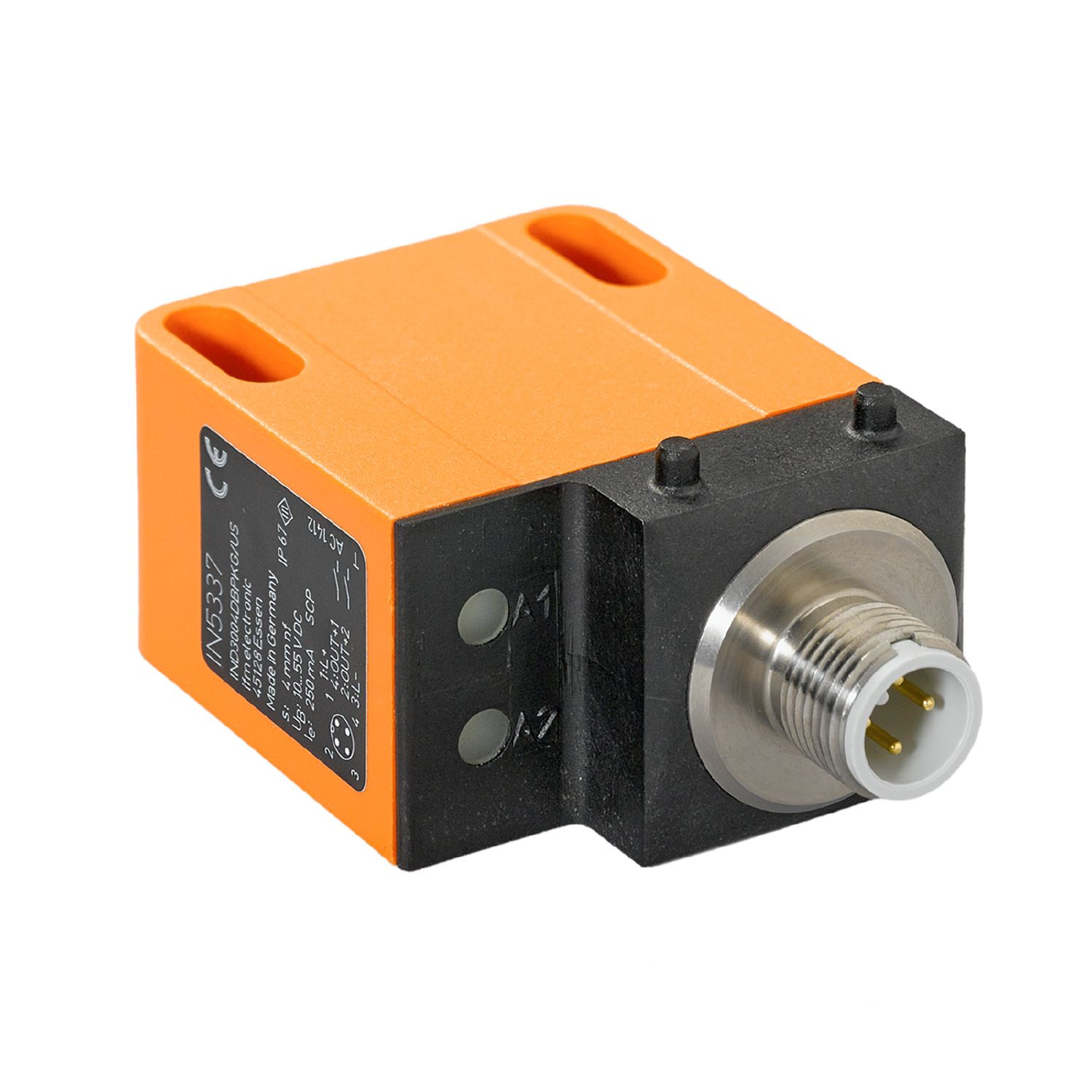 IFM IN5337 Inductive Sensor, 4 mm Sensing Range, Non-Flush Mountable ...