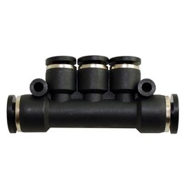 STC MU 06-04mm K Manifold Union- Push-In Air Fitting, 0-180 psi
