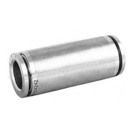 STC SUS 8mm W Straight Union- Stainless Steel (Gripper Style) Fittings