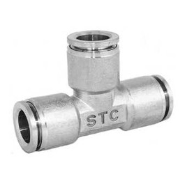 STC TUS 1/4" W Tee Union- Stainless Steel (Gripper Style) Fittings