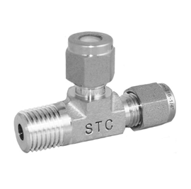 STC RTC 3/8" N1/4 Run Tee- 2800 PSI, Compression Fittings, 1/4" NPT