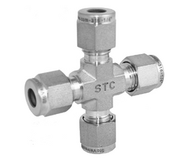 STC CUC 1/2" Cross Union- 2500 PSI, Compression Fittings,