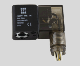 STC 100C Solenoid Coil for STC 100 Series Solenoid Valves DIN (with LED indicator and conduit connector)