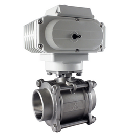 STC E 1" NPT Electric Actuated Valve 2 Way, Full Port with Actuator, and On/Off Indicator