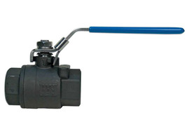 2" Bonomi 600 LL - 2 Piece, Carbon Steel, Full Port, NPT, Ball Valve, with Locking Handle