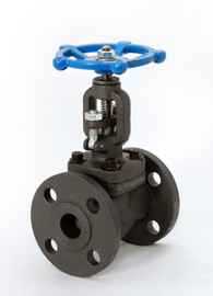 Chicago Valve Series 384, 1-1/4" Forged Steel Globe Valve, 150# Flanged, OS&Y