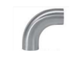 4" Sanitary Solutions SS2S7-4-304, 90° Buttweld Elbow with Tangent- Polish ID/OD, 304 Stainless Steel