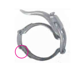 1" to 1-1/2" Sanitary Solutions SS13MHLA-1-1.5-304, Adjustable Light Duty Toggle Clamp, 304 Stainless Steel