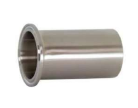 1" Sanitary Solutions SS14MPWL-1-316L, Long Heavy Wall Tank Weld Ferrule, 316 Stainless Steel
