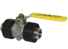 Apollo 76-400 Series - Stainless Steel, Double Union End, Socket Weld, Ball Valve