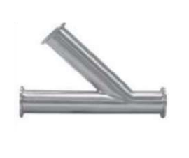 2" Sanitary Solutions SS28LMP-2-304, Clamp Lateral "Y", Polish ID/OD, 304 Stainless Steel