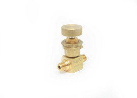 NOSHOK 100 Series Mini Needle Valves, 101-MMB-PM2, 1/8" NPT, Male-Male Panel Mount, Brass, 0.172" Orifice Hard Seat